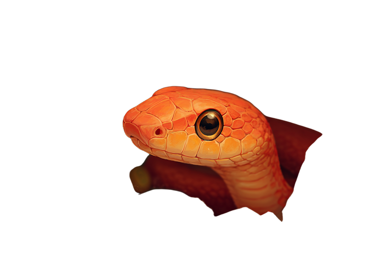 Cute Orange Snake Vinyl Car Decal Sticker – Waterproof & UV-Resistant 2.986666666666667"