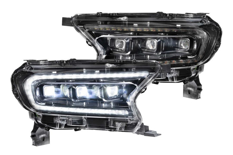 Crazy Bright LED Headlights | 2019-2023 Ford Ranger | XB LED Bulbs | Blacked Out | SAE/DOT | Plug N Play | Set Of 2