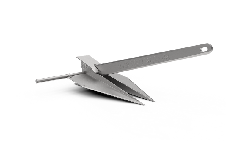 Lewmar High Grade Steel Boat Anchor | Fluke Style | Holds Up To 25ft Boat | Super-High Holding Power