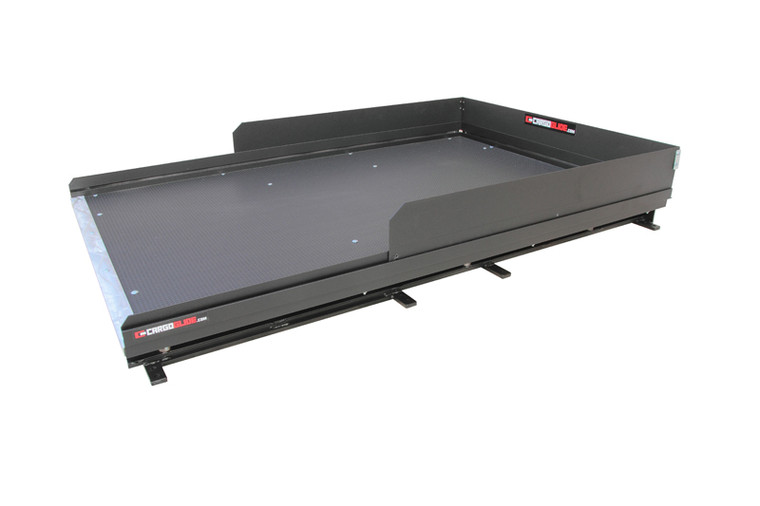 Ultimate CargoGlide Bed Slide | 1000lb Capacity | Smooth Roll | Adjustable Tie Downs | Preassembled | Black Steel Frame