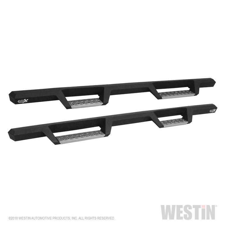 Heavy-Duty HDX Nerf Bars | For Toyota Tundra | Black Powder Coated | Rocker Panel Mount | Drop Down Steps