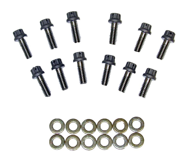 High Performance Wilwood Brake Rotor Hat Bolt Set | 1/4 Inch-20 Thread Size | Stainless Steel | Set Of 12