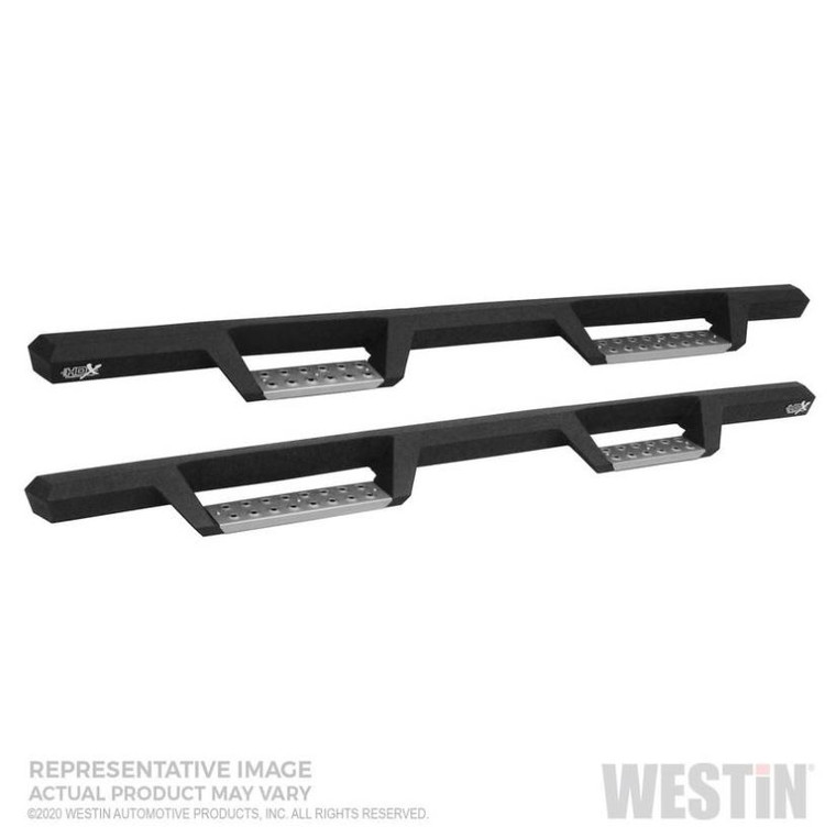 Upgrade Your Jeep Gladiator JT with Westin HDX Nerf Bar | Rocker Panel Mount, 3 Inch Straight Black Steel, Bolt-On, Limited Warranty