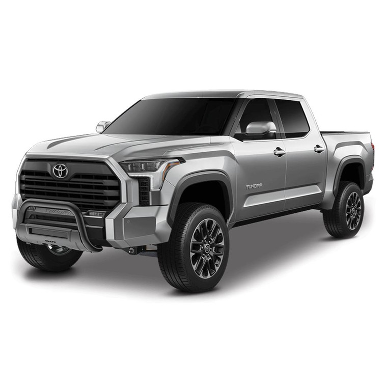 2022-2024 Toyota Tundra Bull Bar | TrailFX TFX Bull Bar, Matte Black, 3-1/2 Inch Tube, With Skid Plate