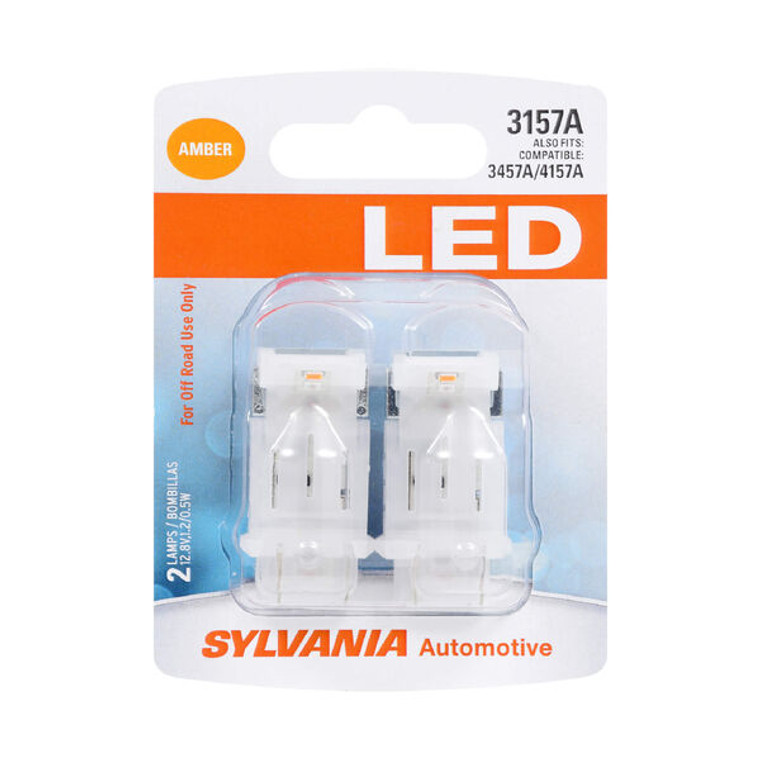 Enhance Safety with Sylvania Silverstar LED Brake Light Bulbs | Powerful Amber Bulbs Set | Shock-Resistant & Instant Light-Up