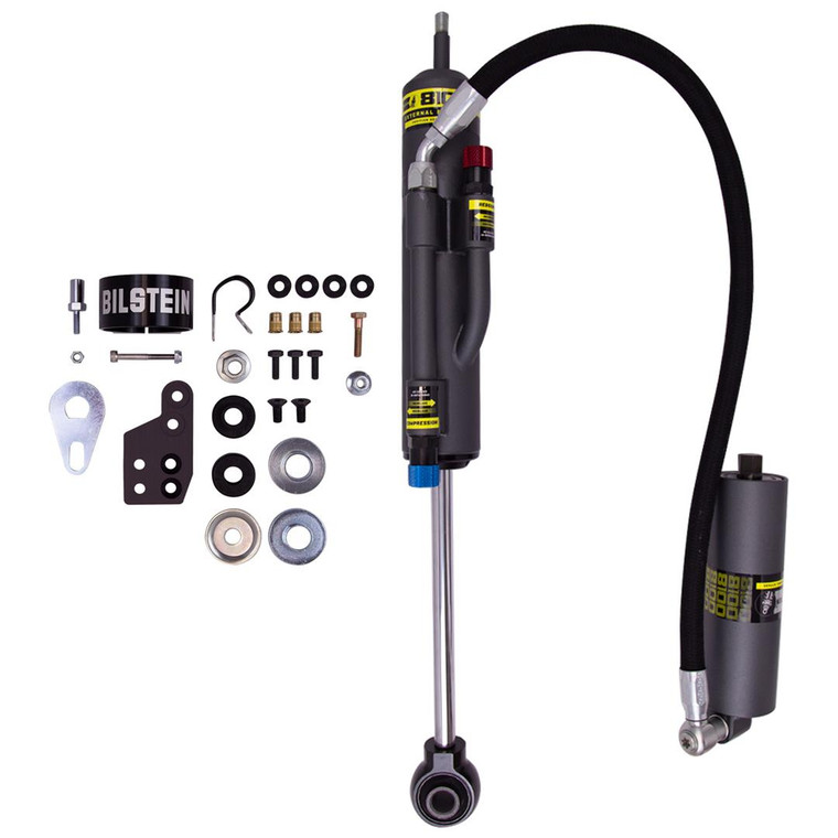 Bilstein B8 8100 Bypass Shock | Adjustable Nitrogen Gas | Compress/Rebound Knobs | EVO Gray