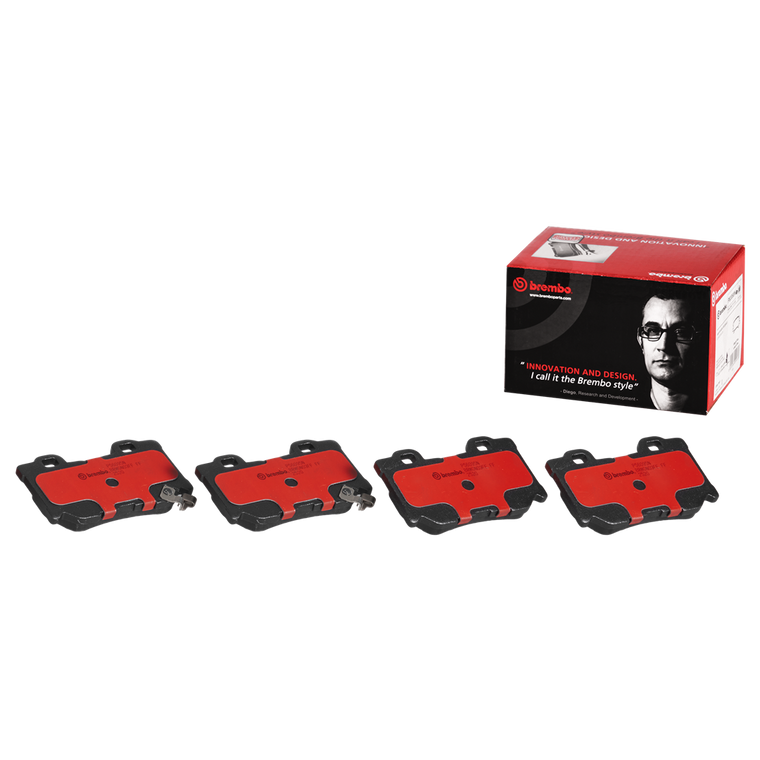 Premium Ceramic Brake Pad Set | Low Dust Formulation | Brembo D1347-8458 | Set Of 4