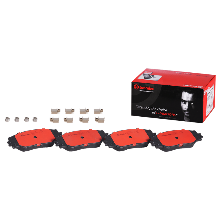 Brembo Ceramic Brake Pads | Set Of 4 | 2006-2020 Toyota Corolla iM, RAV4 & More | Low Dust, Premium Warranty