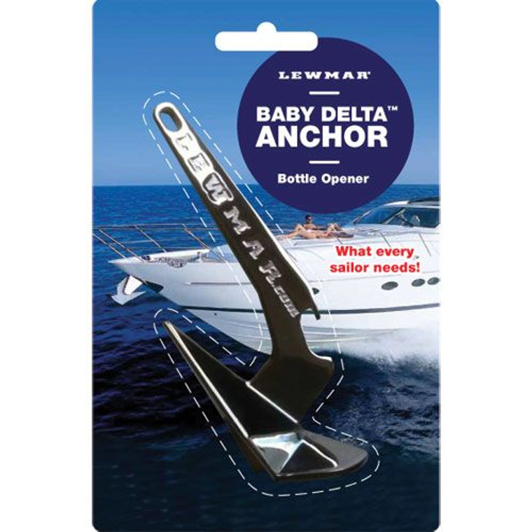 High Quality Lewmar Boat Anchor Bottle Opener | Silver Stainless Steel