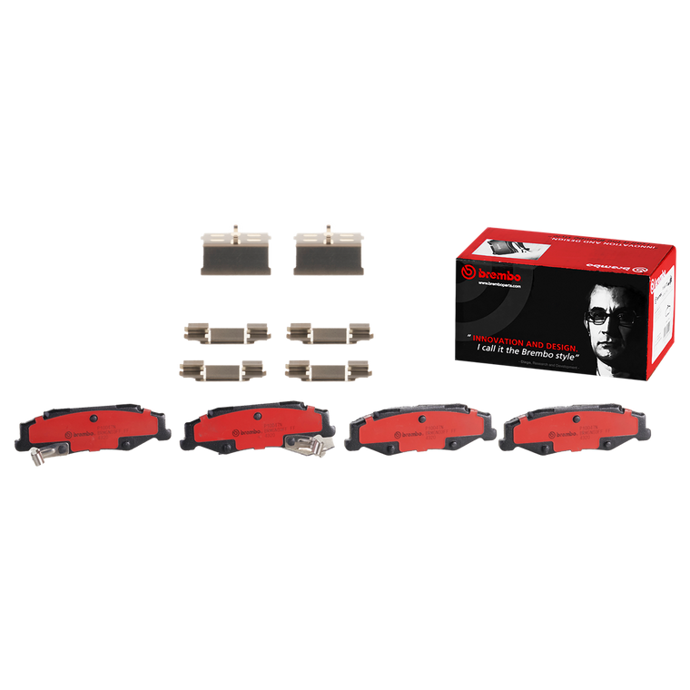 Ultimate Braking Performance | Brembo Ceramic Brake Pads | Set Of 4 | Fits Various 1997-2013 Chevrolet Corvette, Cadillac XLR