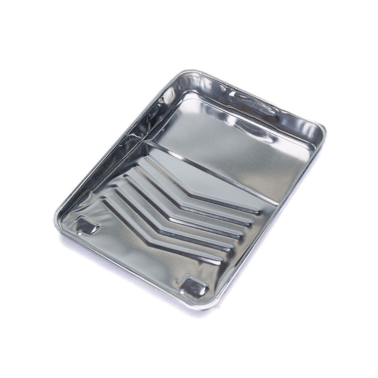 Professional Metal Paint Tray | 1/2 Quart Capacity | Fits 9 Inch Paint Rollers | Ladder Lock Legs
