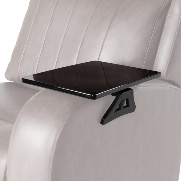 Upgrade Your RV Table Space! Clip-On Armrest Table Fits Thomas Payne Seismic & Heritage Series | Clamp-On,Adjustable Legs, Collapsible | Black
