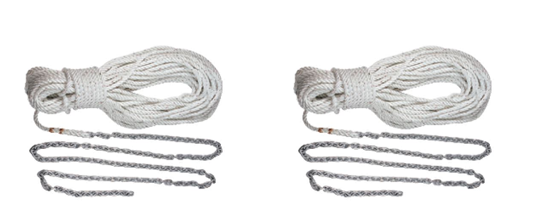 2x Upgrade Your Boat Anchor Rode with Lewmar | 1/2 Inch x 200 ft | Eight Plaited Nylon