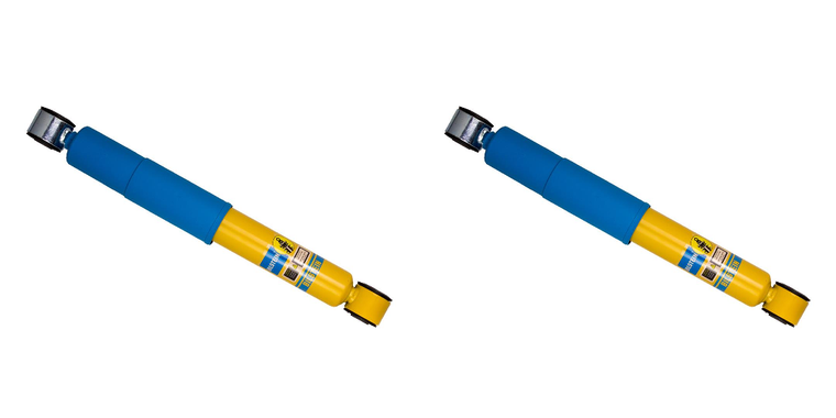 2x Bilstein Shock Absorber 24-241755 4600 Series Shock; 46 Millimeter; Nitrogen Gas Charged Mono Tube; Limited Lifetime Warranty; Not Adjustable Valving; Yellow Body; Single