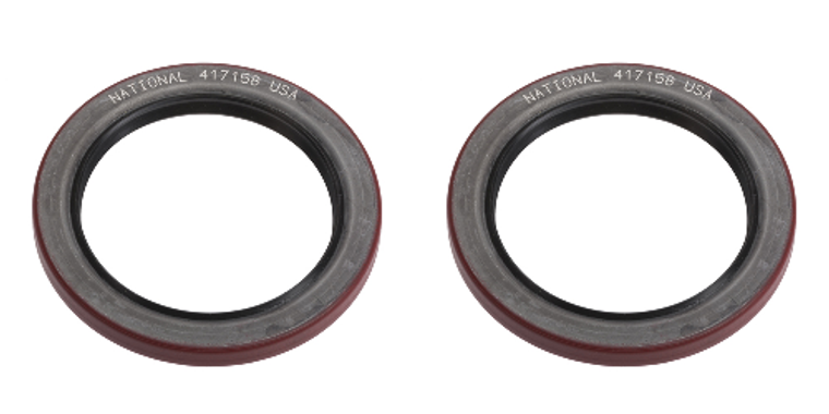 2x National Seal Wheel Seal | Low Swell Design, Multi-Lip | Nitrile Material