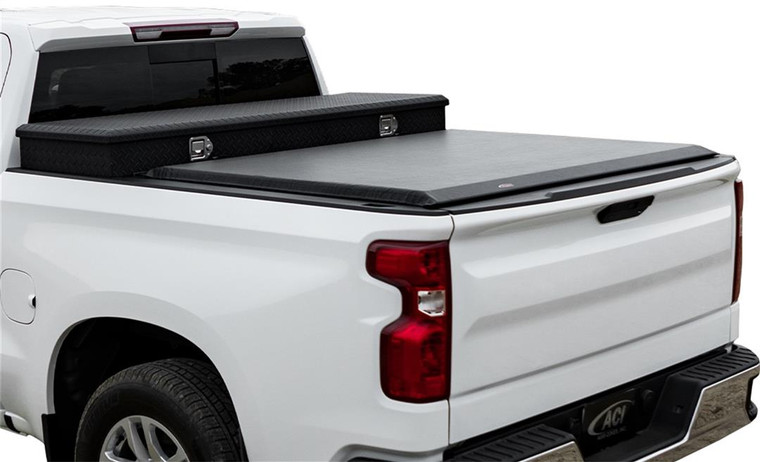 Enhance Your Truck with ACCESS Covers Tonneau Cover | Soft Roll-Up Black Vinyl Toolbox Compatible | Autolatch&trade; II Locking System | XT-Dial&trade; Tension Adjuster | Tight Bite&trade; Clamps