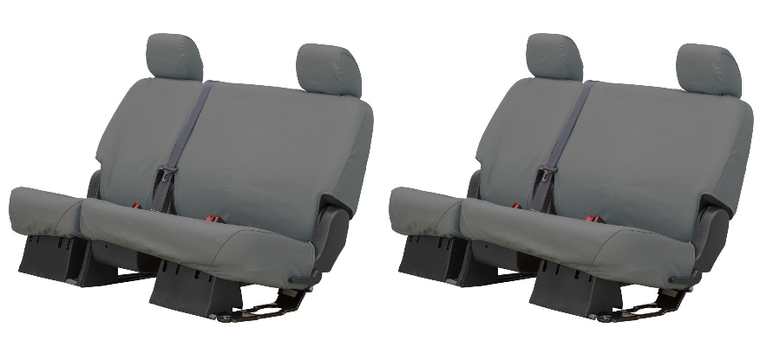 2x Ultimate Protection Seat Cover | Fits Ford F-350,F-250 | Gray Polycotton, Machine Washable