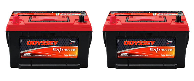2x Ultimate Powerhouse Odyssey Extreme Series Battery for All Your Engine Start and Deep Cycle Needs