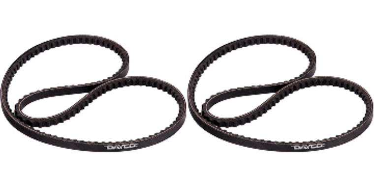 2x Long-lasting Top Cog Accessory Drive Belt | Enhanced Airflow | Dayco Quality