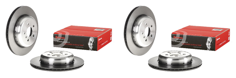 2x Brembo Vented Brake Rotor | Ultimate Cooling and Corrosion Resistance | 330mm Diameter | High Carbon Cast Iron