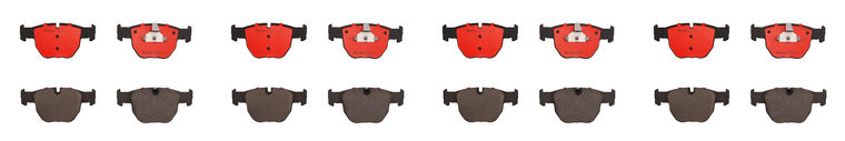 4x 2003-2005 Variety | Rover Range Rover Brake Pads, Set Of 4, Low Dust Ceramic, Noise Reduction