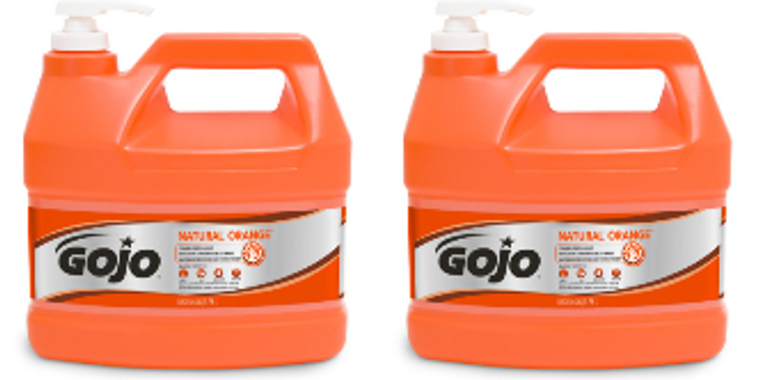 2x Go Jo Hand Cleaner | Natural Orange | Fast-Acting Lotion Formula