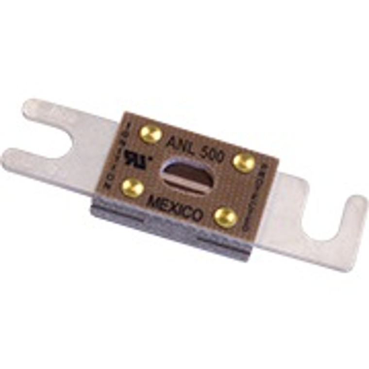 Blue Sea Fuse 5137-BSS Bolt-On Fuse; ANL; 500 Amps/32 Volts DC; Ignition Protected; Single