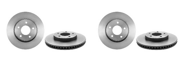 2x Enhance Your Braking Power with Brembo Brake Rotor | Fits Various 2002-2007 Models | Vented Design, Corrosion-Resistant, ECE-R90 Certified