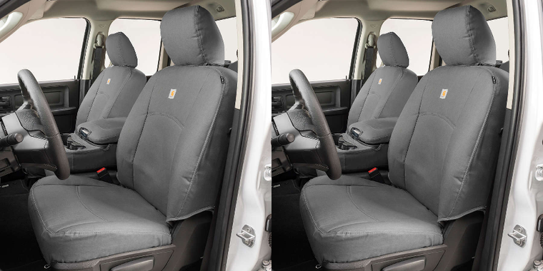 2x Upgrade your 2022-2024 GMC & Chevrolet | Heavy-Duty Carhartt Seat Cover | Water-Resistant Duck Weave | Stylish & Exact Fit