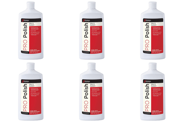 6x Shurhold Marine Wax | Pro Polish Liquid - Ultra Gloss Finish | Protects Car/RV/Yacht/Boat/Motorcycle | Repels Water | 16oz Bottle