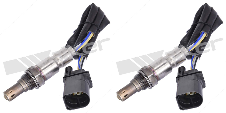 2x Walker Products Oxygen Sensor | Wideband 5 Wire Connector | Improved Engine Performance