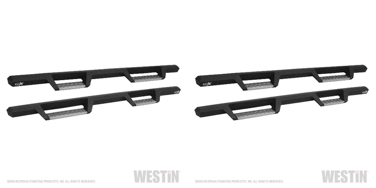 2x New 2019-2023 Ram 1500 HDX Nerf Bar | With Drop Down Steps & Welded End Caps