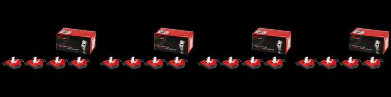 4x Brembo Ceramic Brake Pads Set Of 4 | Low Dust, Quiet & Smooth Braking | BMW M3, 1 Series M