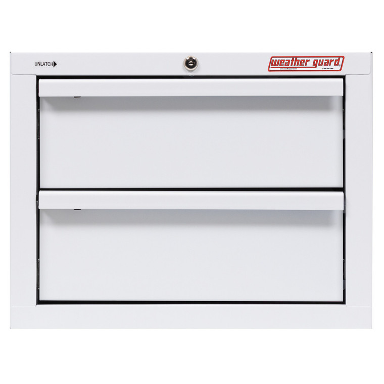 High Security 2-Drawer Van Storage Cabinet | Fits 21x17x16 Van | White ARMOR TUF  Steel