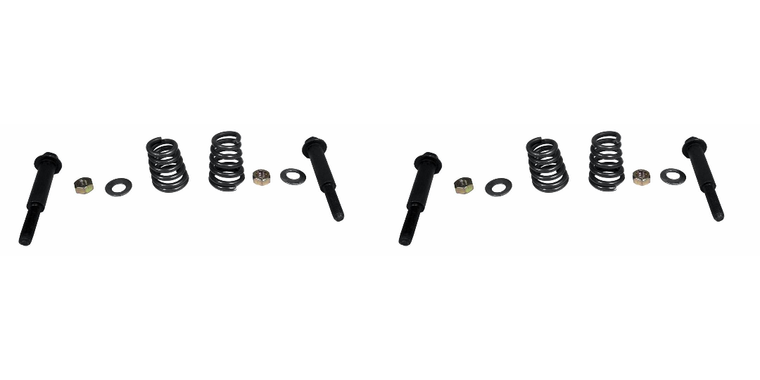 2x High-Quality Exhaust Bolt and Spring for Secure Connection | OE Replacement | Durable Material | Complete Exhaust System Upgrade