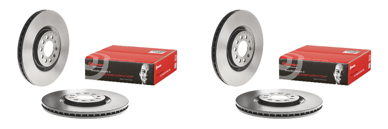 2x High Performance Vented Brake Rotor for Audi TT, Volkswagen Jetta | Corrosion Resistant & Easy Install