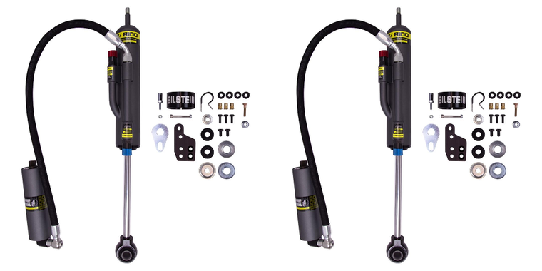 2x Bilstein B8 8100 Bypass Shock Absorber | Nitrogen Gas Charged | Dual Tube Design | Adjustable Compression & Rebound | External Reservoir | Vehicle Specific Tuning