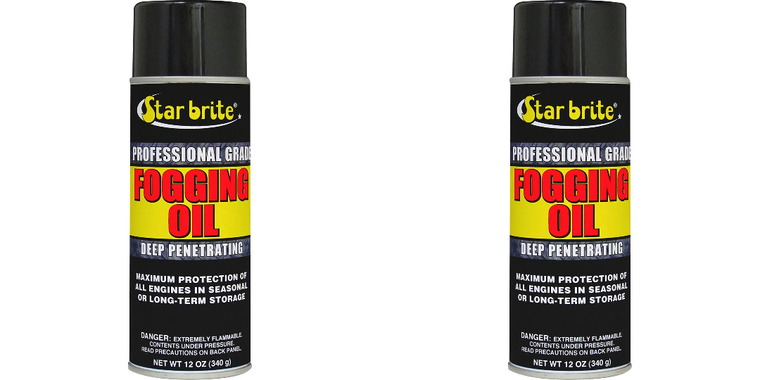 2x Star Brite Engine Fogging Oil | Protect Marine Engines from Rust and Corrosion | Quick & Easy Startup | Inboard & Outboard | 12oz