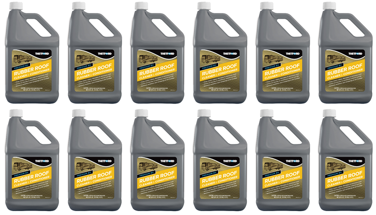 12x Thetford Rubber Roof Cleaner | Remove Tough Stains & Bird Droppings | Easy & Biodegradable | 64oz Bottle