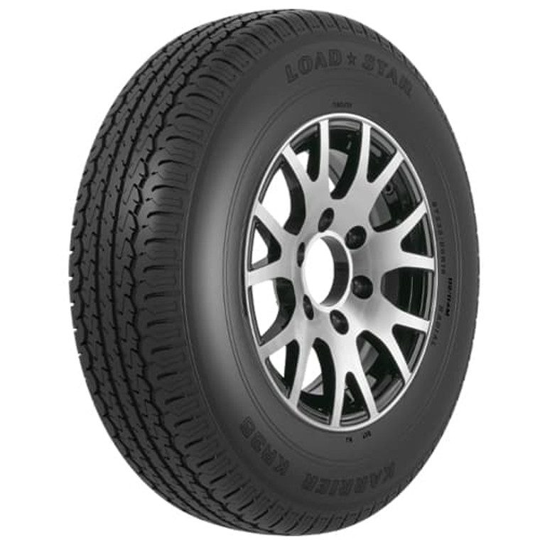 Upgrade your trailer with Karrier KR35 ST225 x 75R15 Tire | Radial design for worry-free towing | Load Range D for 2540 pounds max load