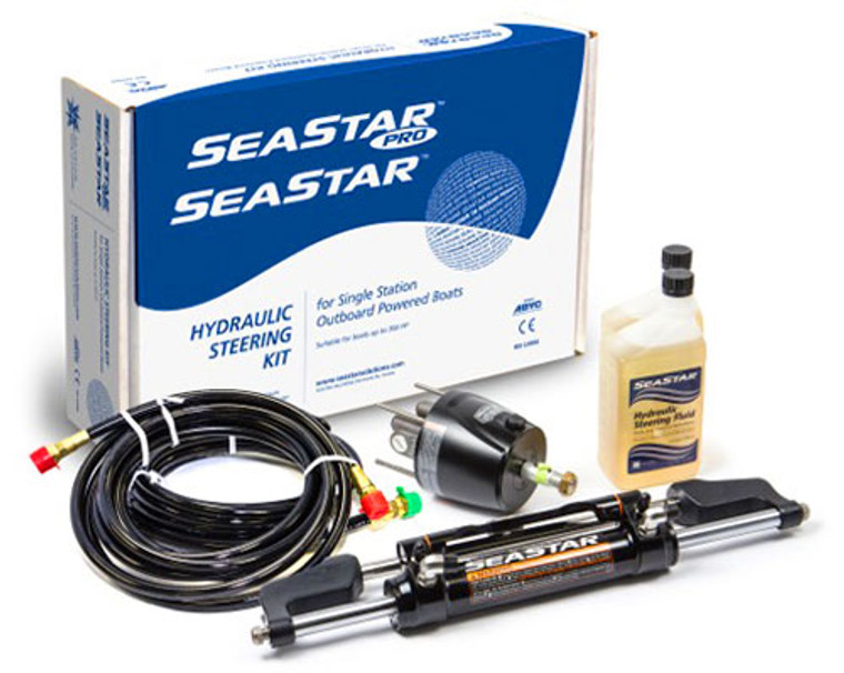 SeaStar Hydraulic Boat Steering Kit | High-Performance Boats Up To 300 Hp | Premium Quality, Easy to Install