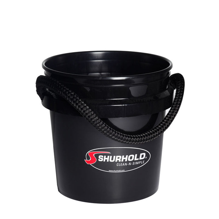 Shurhold Durable 3.5 Gallon Boat Bucket | Tough Rope Handle Design | Versatile for Boat, RV, Car Wash & More
