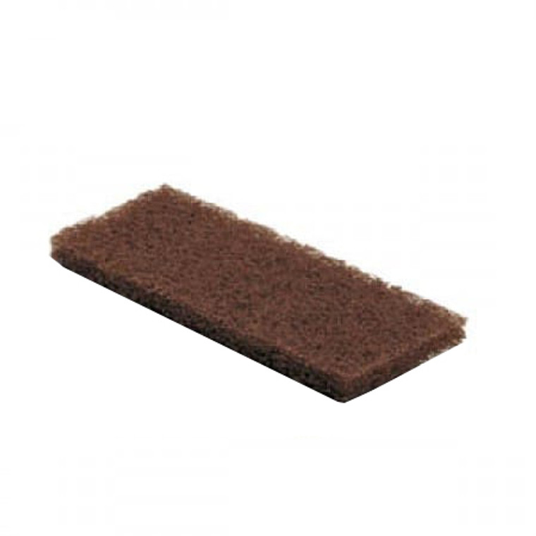 Tough USA-Made Scouring Pad | Heavy Duty Teak Cleaning | Brown 10x4.5 | Coarse Texture | Pack Of 2