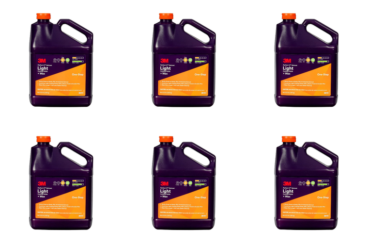 6x 3M Perfect-It Gelcoat Polishing Compound | Removes Swirl Marks & Scratches | Fast-Cutting Formula | 1 Gallon Bottle, Case Of 4