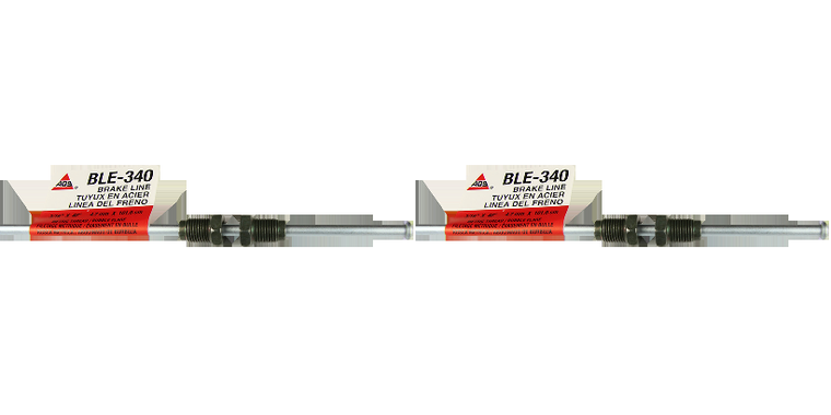 2x Ultra-Durable 40 Inch Steel Brake Line | Premium Quality for European Vehicles | Smooth, Head-Free Joint