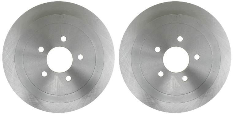 2x Raybestos Brakes Brake Rotor | OE Replacement Single R-Line, Fits 2003-2011 Lincoln Town Car