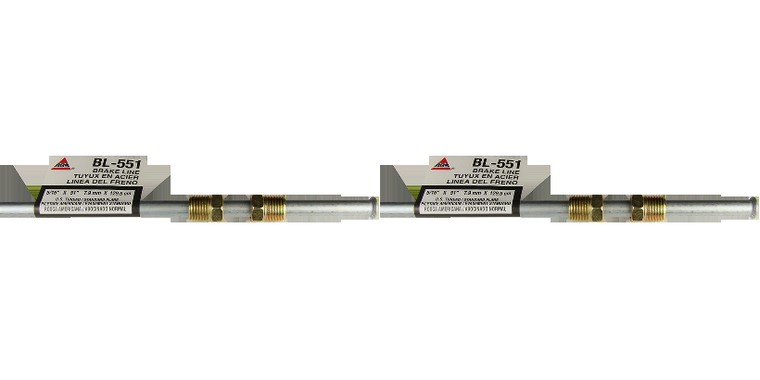 2x Steel Fuel Line for Domestic Vehicles | 51" Length, 5/16" Diameter