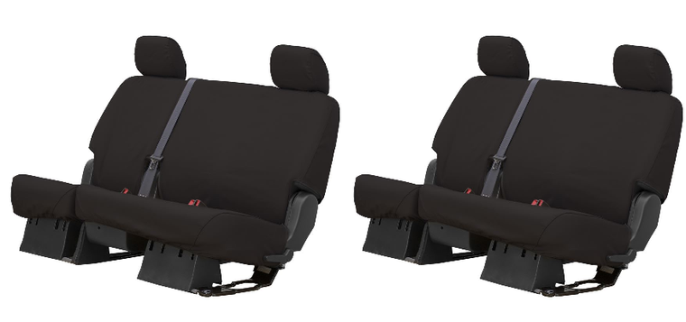 2x Ultimate Protection Seat Cover | Best Fitment 2022-2023 | Toyota Tundra | SeatSaver 60/40 Split Bench, Charcoal Black