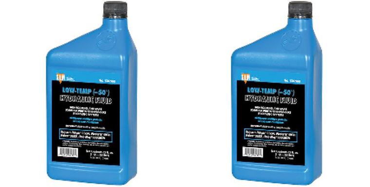 2x USA Made Snow Plow Hydraulic Fluid | Rated -50°C | Blue | Replaces Myers 15134