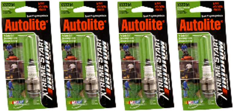 4x Xtreme Start Spark Plug for Quicker Starts | Non-Resistor, Platinum Core | 3/4 Inch Hex